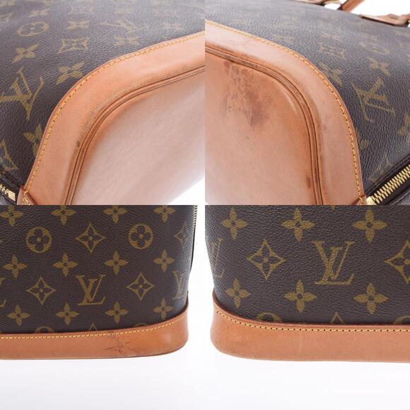 Louis Vuitton Monogram Alma Handbag Brown Canvas - Picture 8 of 9